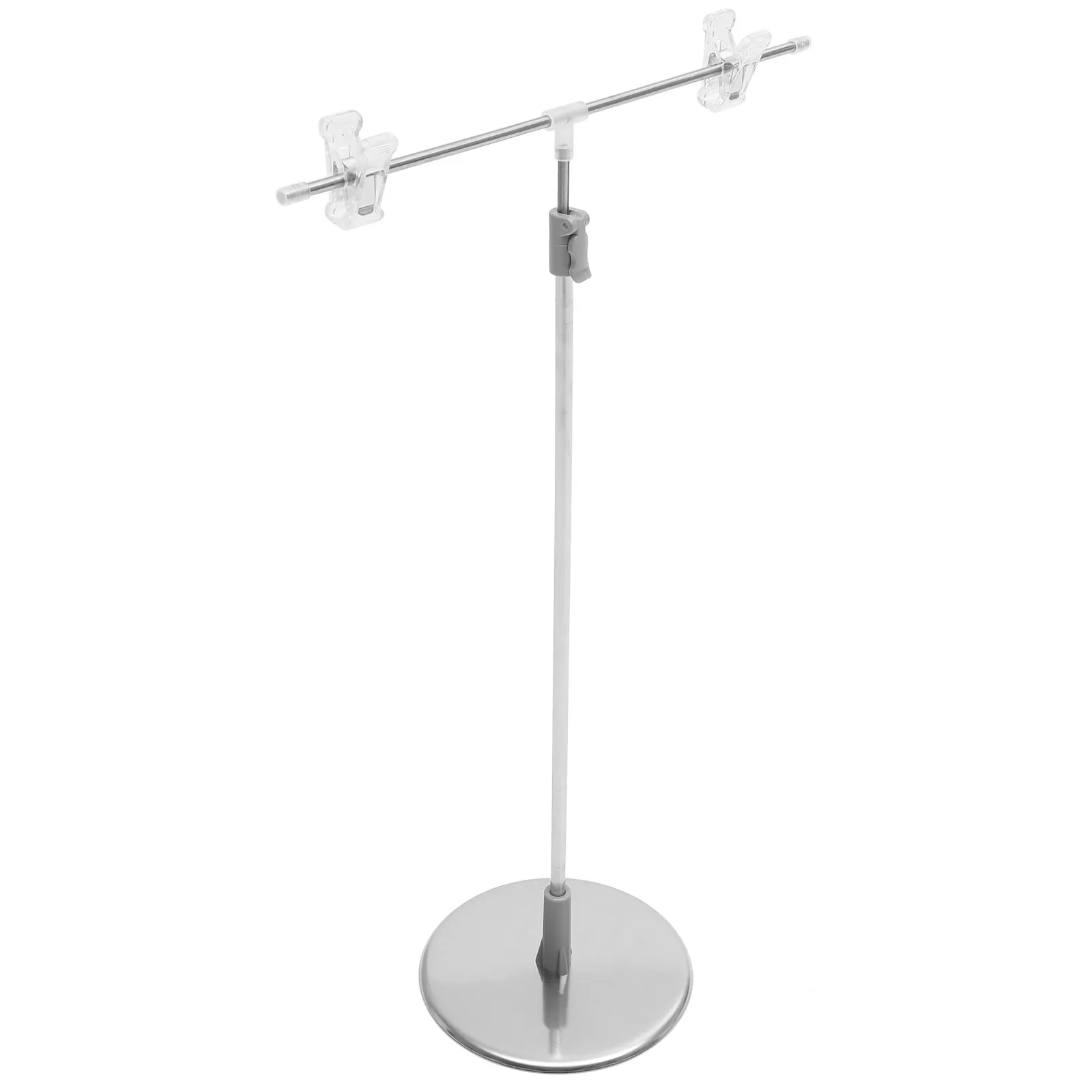 

T-shaped Poster Stand 85CM Desktop Sign Holder Stainless Steel Adjustable Welcome Signs for Wedding Display Easels Advertising