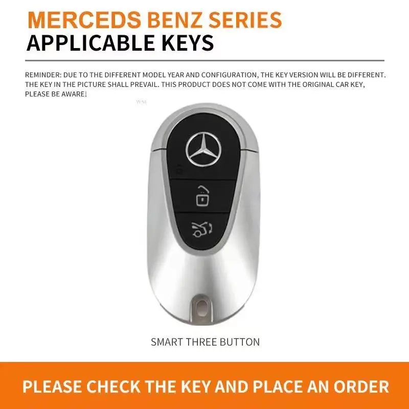 For Mercedes Benz A B C D E S Class W204 W212 W176 W213 GLC CLA GLA GLS GLE GLK CLS S350 S500 Car Key Shell Car Key Case Cover