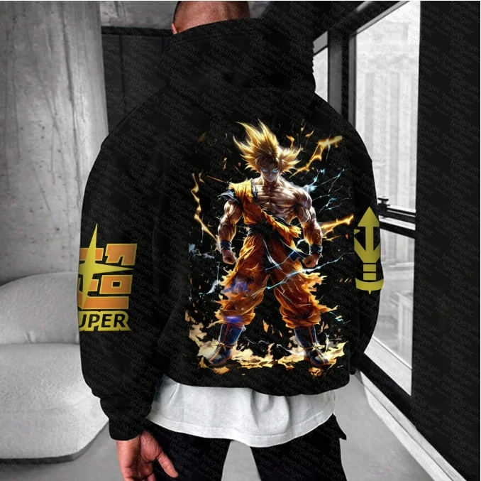 

Seven Dragon Balls Co Branded T-shirt Cartoon Cartoon Peripheral Clothes Sun Wukong Anime Japanese Student Couple Clothes Guards