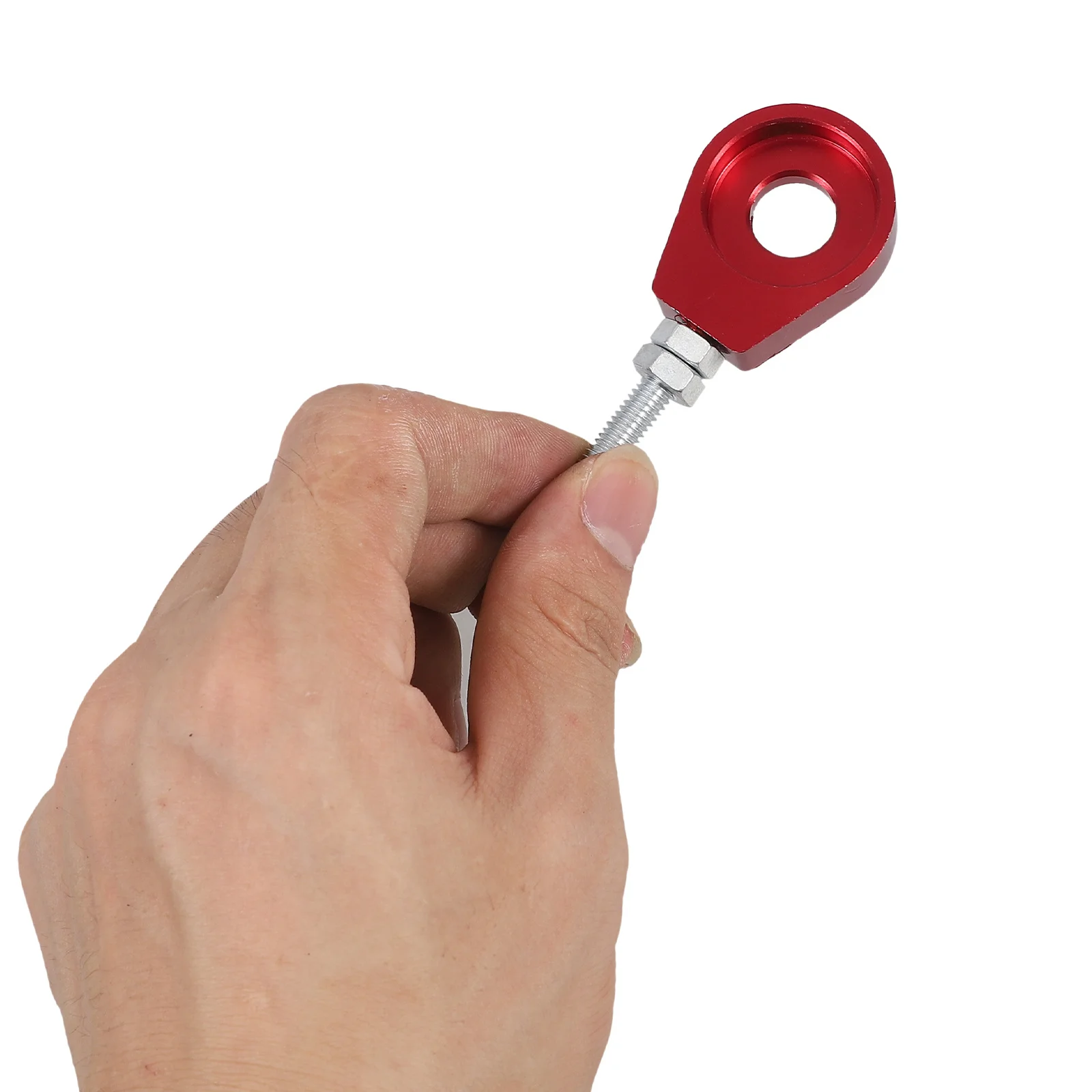 

Chain Tensioner 12mm Inner Hole Motorcycle Chain Tightener Tool Adjustable Fastener Bolt Durable Aluminum Motorcycle Supply