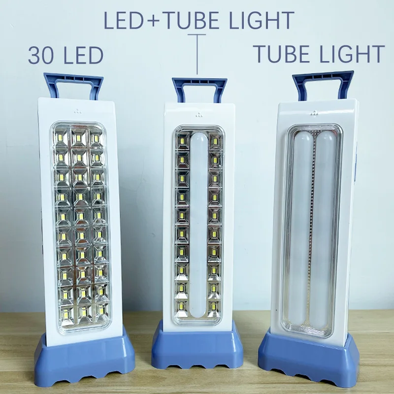 LED Portable Rechargeable Emergency Light Household Power Outage Lighting Outdoor Portable Camping Lamp Night Market Work Lights