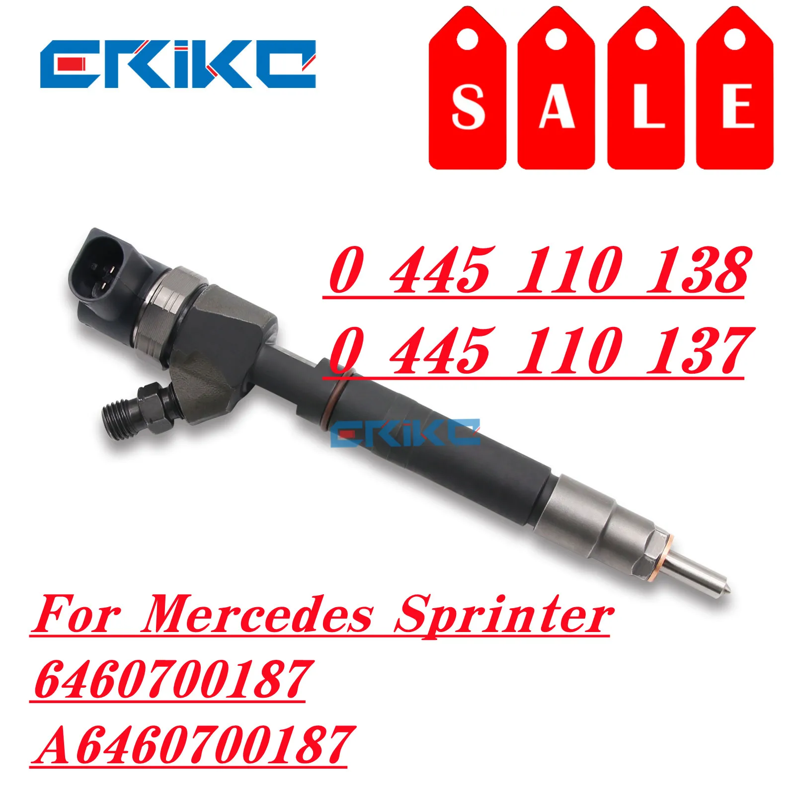 

0445110137 Common Rail Diesel Fuel Injector 0445110138 Sprayer Parts Injection For Mercedes Sprinter 6460700187 A6460700187