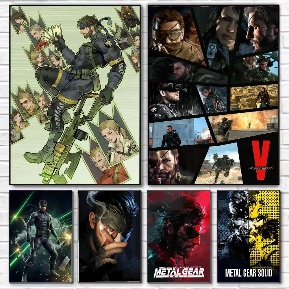 Game Metal Gear Solid Poster HD Art Decorative Wall Art Waterproof Home Décor for Living Room Bedroom Café Stylish Gift