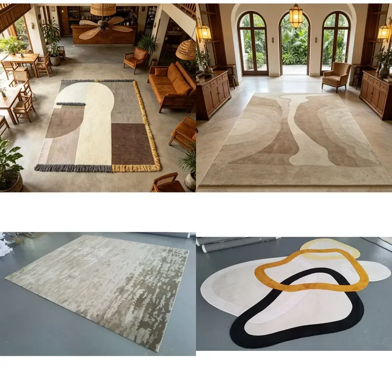 Custom Hand Tufted Wool Carpet Luxury High Quality Modern Style Rug Suitable for Executive Lounge Decoration