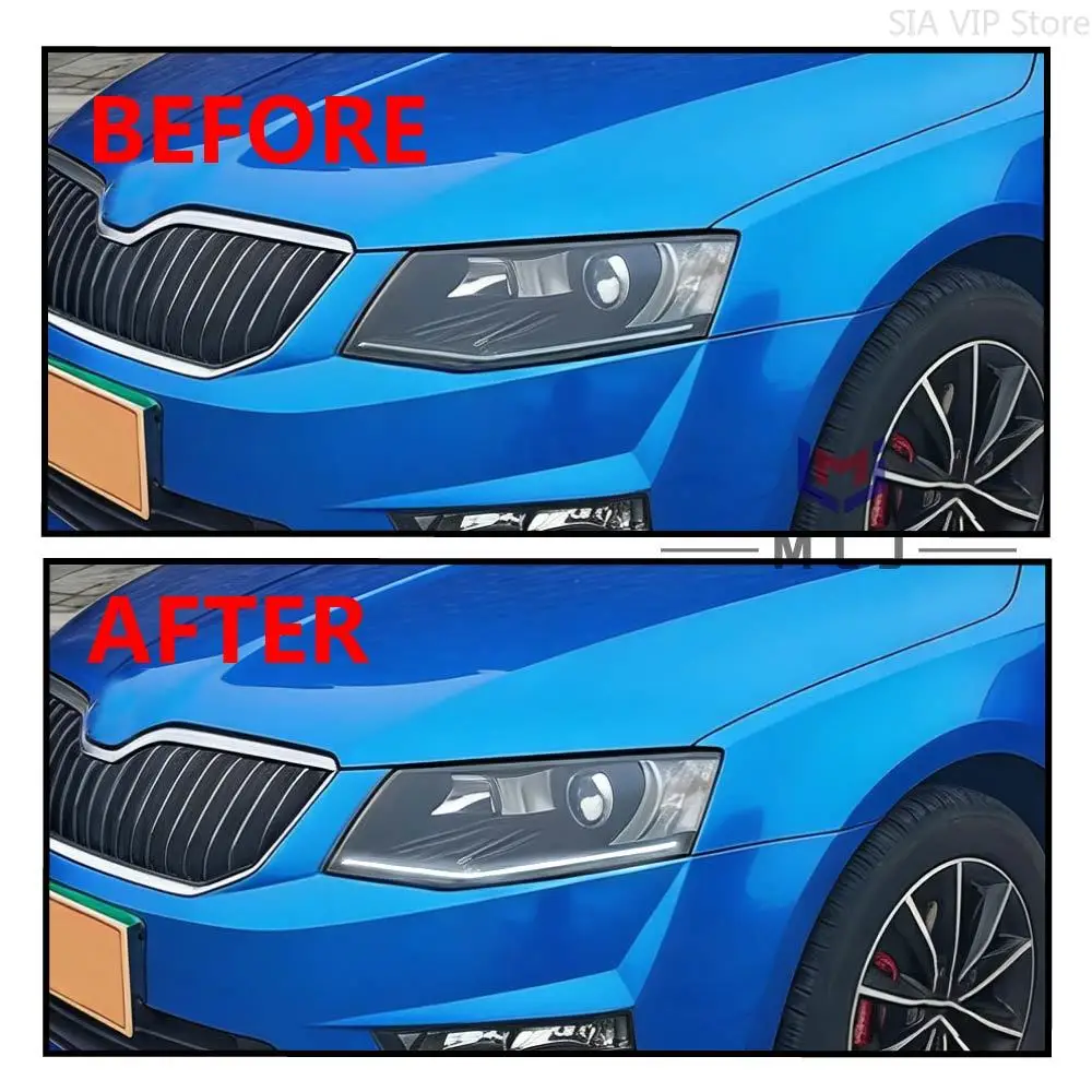 For 2014 2015 2016 Volkswagen Skoda Octavia LED Headlight White DRL Chip Daytime Running Light Board Module Chip Car Accessories view 6