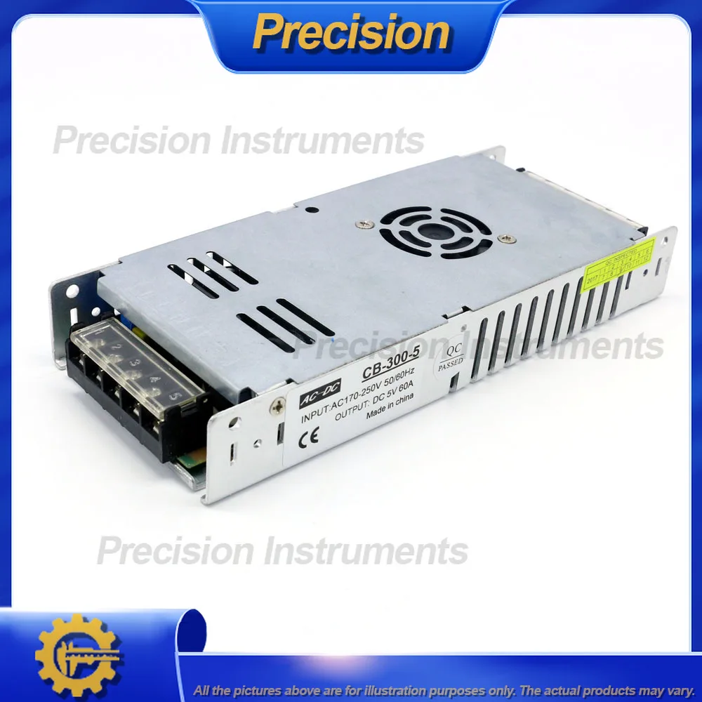 2026 Ultra Slim AC DC 5V 60A 300W LED Display Power Supply Adapter for Digital Signage and Lighting Systems