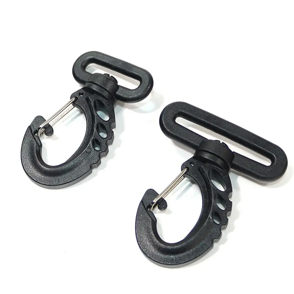 Black Spring Quickdraws Clip Plastic Alloy Lobster Carabiner Keychain Belt Buckles Hooks Outdoor Tool Backpack Accessories