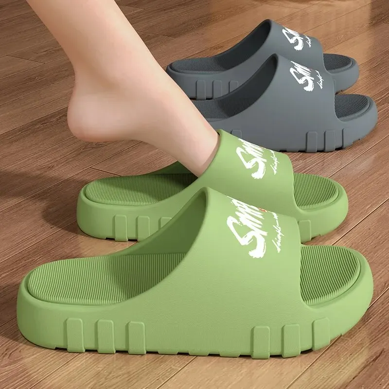 Men's Slippers Summer New Indoor Bathroom Shower Anti Slip Cool Slippers for Women to Wear Externally ZYT2414