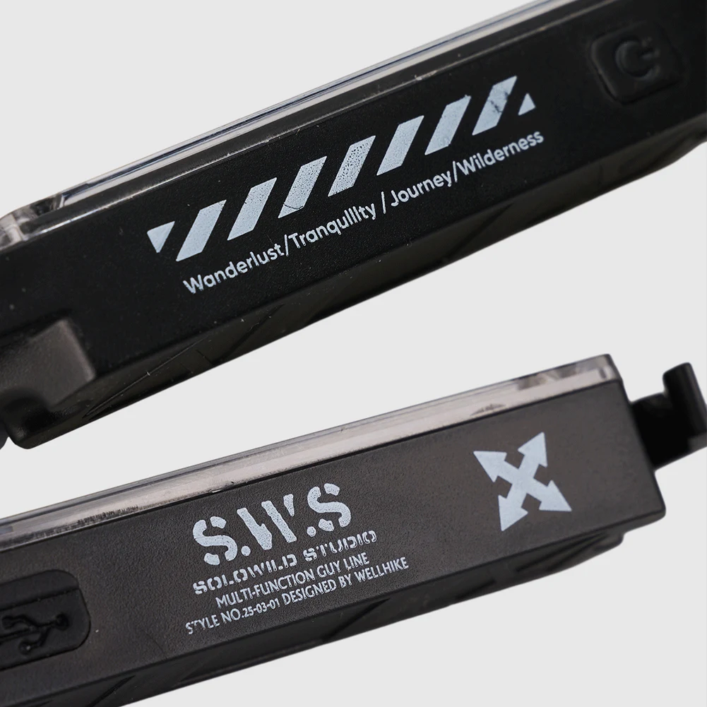 Spia per corda antivento IPX4 Lampada per tenda impermeabile con regolazione continua della corda antivento Luce decorativa per picnic da campeggio all'aperto