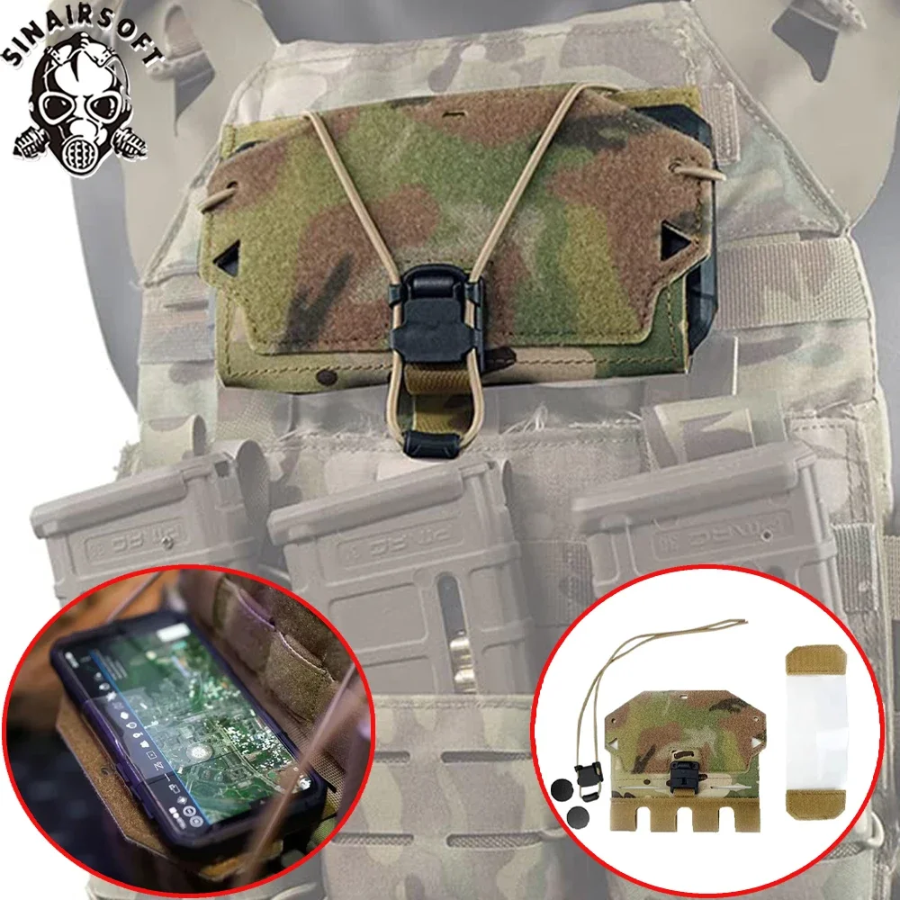 Taktische Universelle Handy-Verwaltungstasche Frontplatte für Mobiltelefone Magnetische Universelle Westen-Rückwand Ausrüstung Airsoft-Zubehör