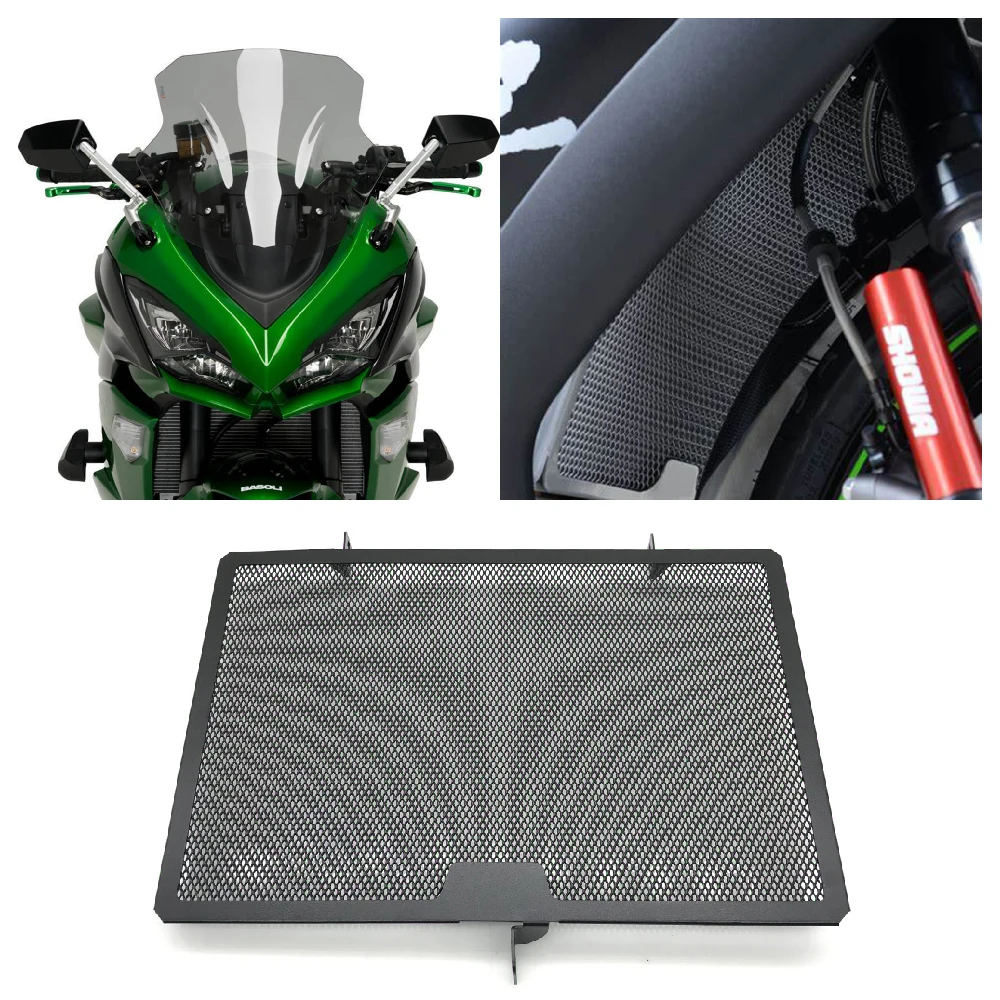 

Fits for Kawasaki Ninja Z1000 Z1000R Z1000SX Ninja 1000 ABS 2010-2020 Motorcycle Radiator Guard Grille Cooler Cover Protector