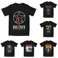 Rush Rock Band Moving Pictures 1981 Tour T-Shirt Adult Y2K Pure Cotton T-Shirts Summer O-Neck Fashion Tee Shirt Casual Clothes