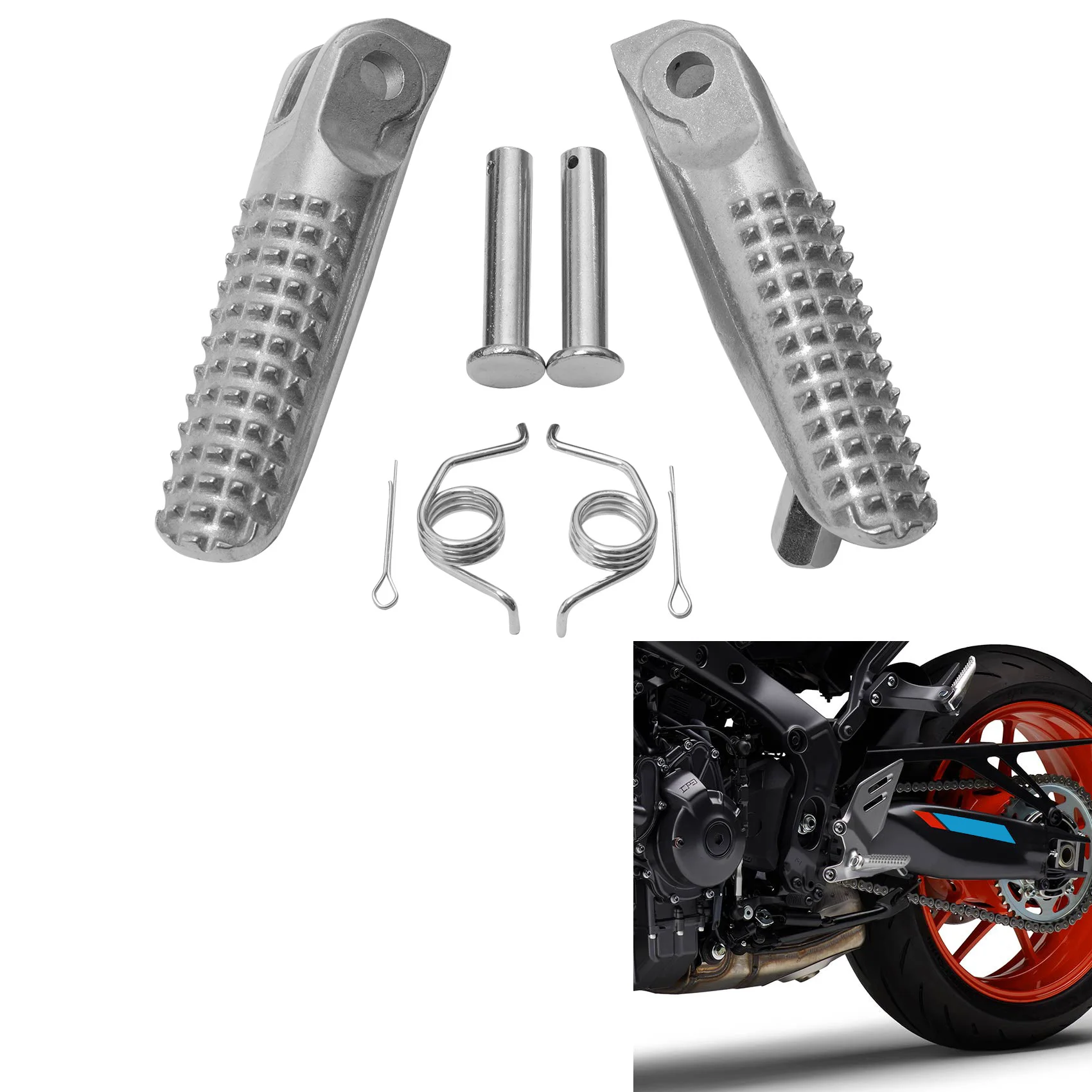 Fahrer Fußrasten Fußstützen Für Yamaha XSR900 YZFR7 2022-2024 MT09 2021-2025 YZF R9 2025 Motorrad