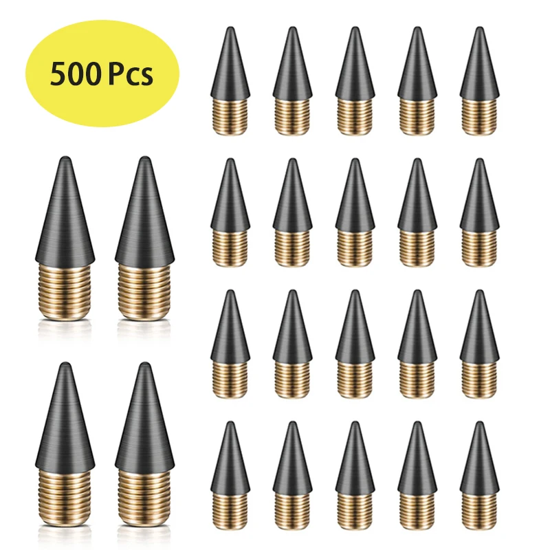 Pointe de stylo de résubdivision sans encre, tête de vêtement, pointe d'écriture MF ite, têtes éternelles, remplacement de plumes, pilules quotidiennes, 500 pièces