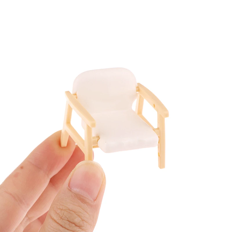 1/12 Poppenhuis Mini Theetafel Stoel Bank Model Poppenhuis Woonkamer Decoratie Poppenhuis Meubelaccessoires