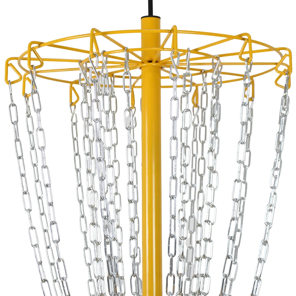 24 Chain Portable Disc Golf Training Basket Target Catcher Discs Practice