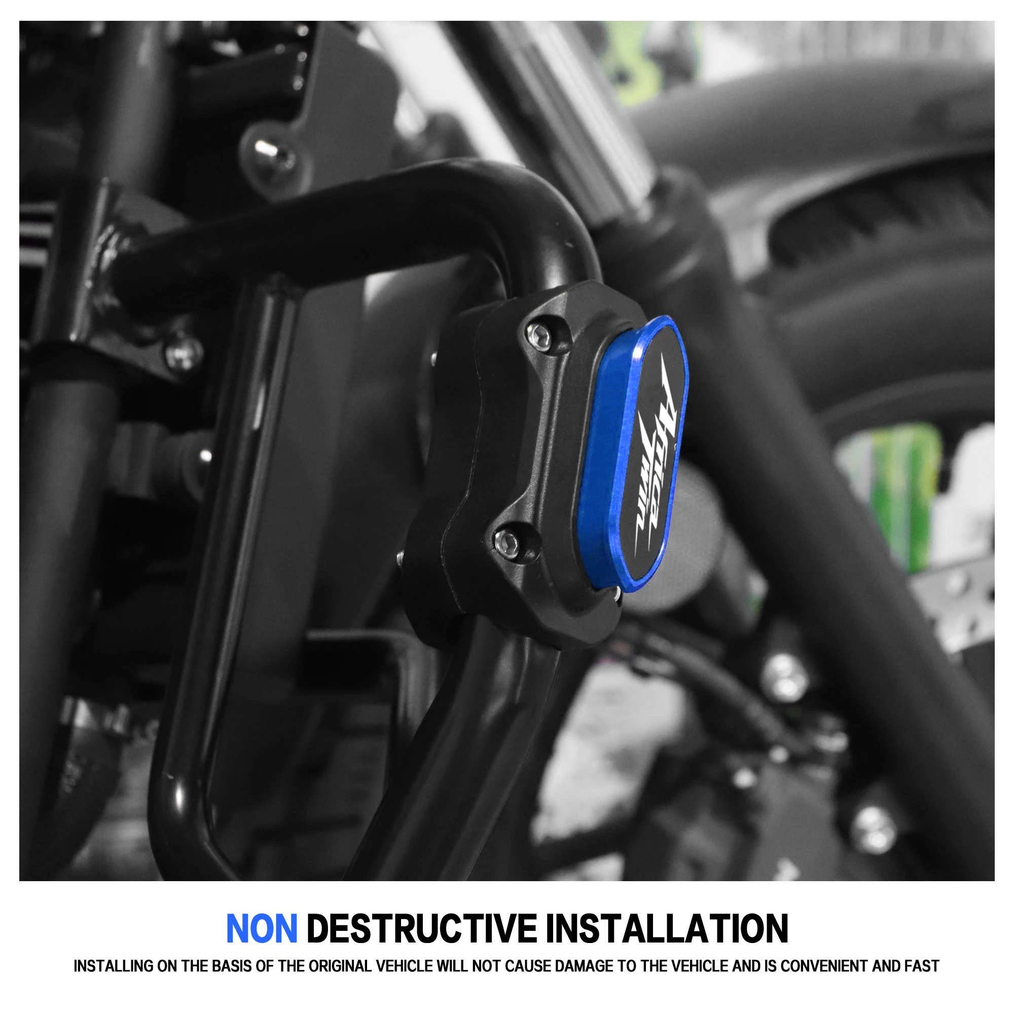Motorcycle Engine Protection Guard Bumper Decorative Block & Keychain Keyring For Africa Twin 1100 CRF1100/L CRF 1000/L XRV 750