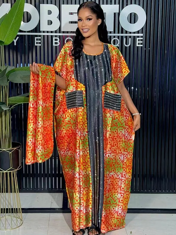

African Dresses For Women Muslim Fashion Abayas Boubou Dashiki Ankara Outfits Evening Gown Dubai Kaftan Abaya Robe Marocaine