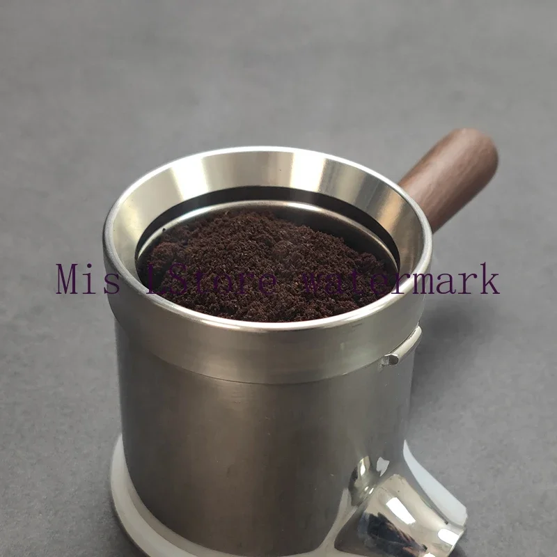 Magnetic suction powder ring, stainless steel 304 coffee powder anti-splashing 58mm spill card ring coffee accessories