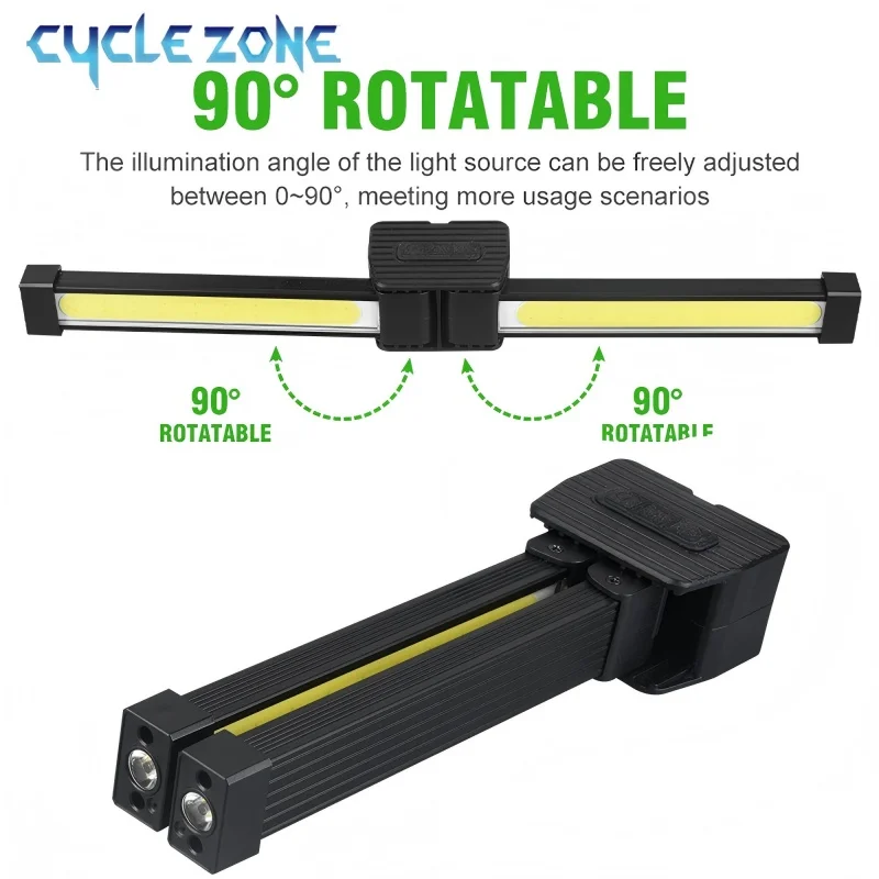 مصباح LED محمول قابل للطي متعدد الوظائف مغناطيس قوي COB ضوء العمل TYPE-C ضوء الطوارئ القابل لإعادة الشحن لإصلاح السيارات #1
