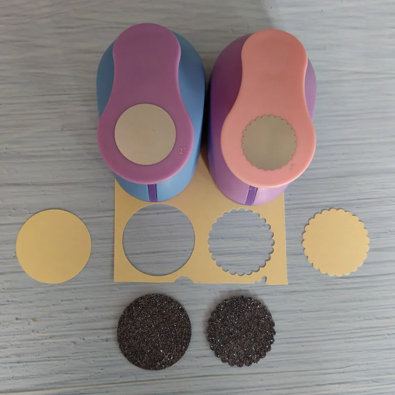 Flower Furador 46mm 50mm DIY Paper Cut EVA Foam Maker Puncher Scrapbooking Labor Saving For Kid Hole Punch Paper Cutter