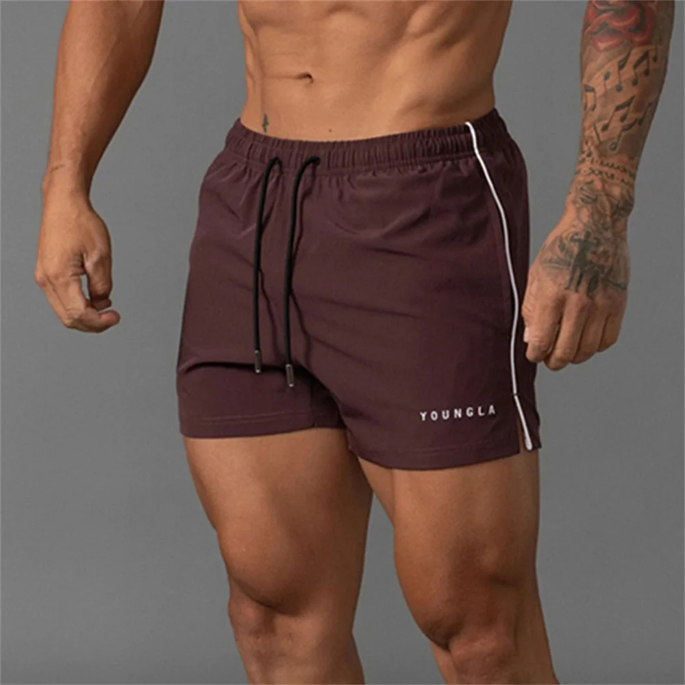 Summer Men\'s Shorts Fitness Beachwear Gym Exercise Breathable Fast Drying Sportswear Jogging Beach Shorts Sports Shorts