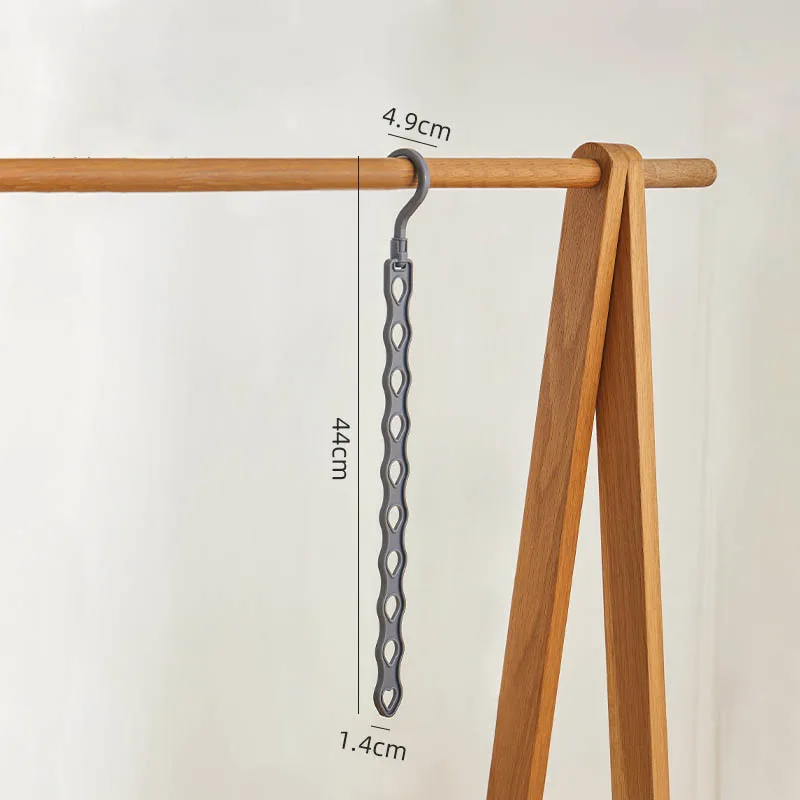 Multi Hole Vertical Row Clothes Rack Rotation Folding Storage Rack Wardrobe Space Saving Multi-Hanging Clothes Rack Magic Hanger - Image 6