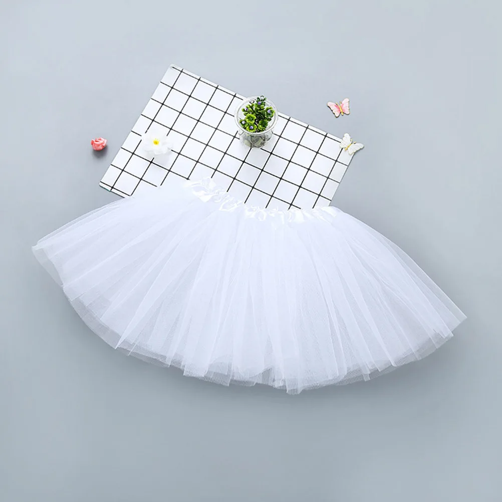 Jupe d'entraînement de Ballet pour enfants, 6 pièces, Tutu en mousseline de soie, enveloppe de danse, Rose, jaune, blanc, Rose, violet foncé, bleu clair, Design élégant