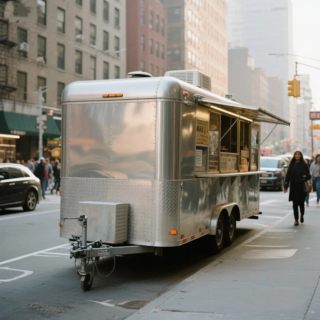 

Commercial Catering Mobile Fast Food Trailer USA Customized Square Food Truck with Full Kitchen Dining Car Foodtruck Restaurant
