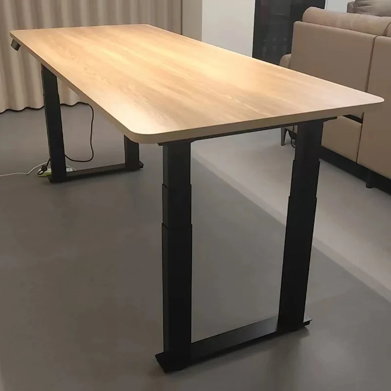 Workstation Dual Motor 4 Leg Height Adjustable Standing Smart Frame Base Lift Table Executive Office Sit Stand Desk