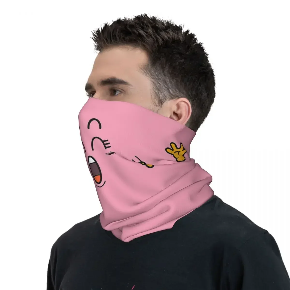 Dr Slump Arale's Pink Poop Bandana para hombre y mujer, pañuelo estampado para el cuello, bufanda para ciclismo, senderismo y pesca, a prueba de viento