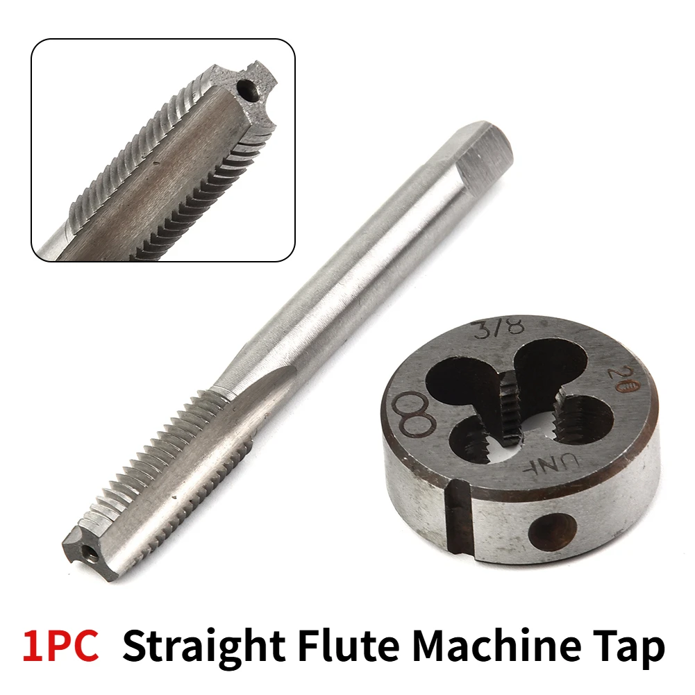 1PC HSS 6542 BSF 3/8- 20 Straight Flute Machine Taps Right Hand Pipe Tap And Die For Steel Metal Threading Working Tools Parts 