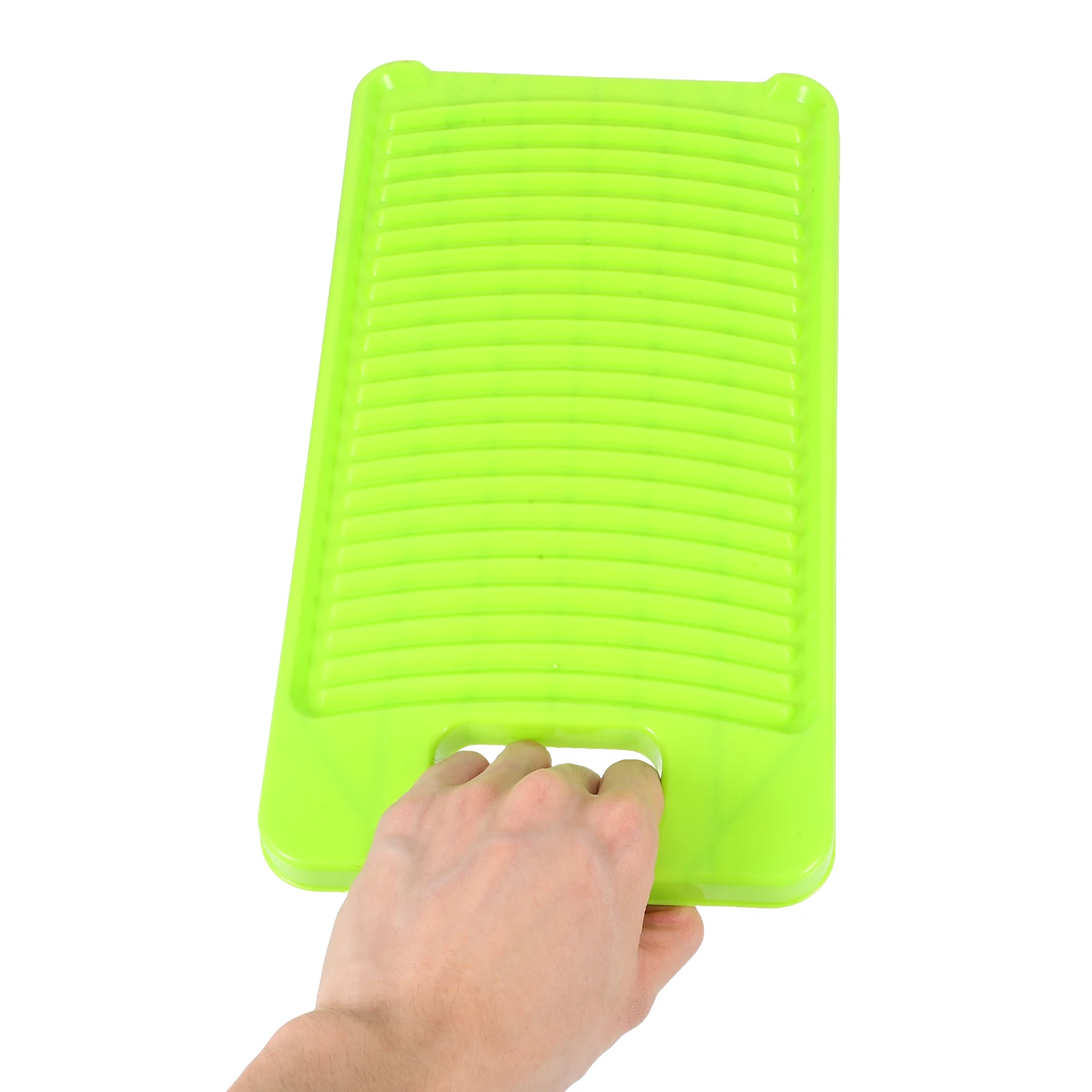 

Mini Washing Board Lightweight Portable Laundry Cleaning Board for Hand Wash Clothes Shoes Travel Green Color Small Size