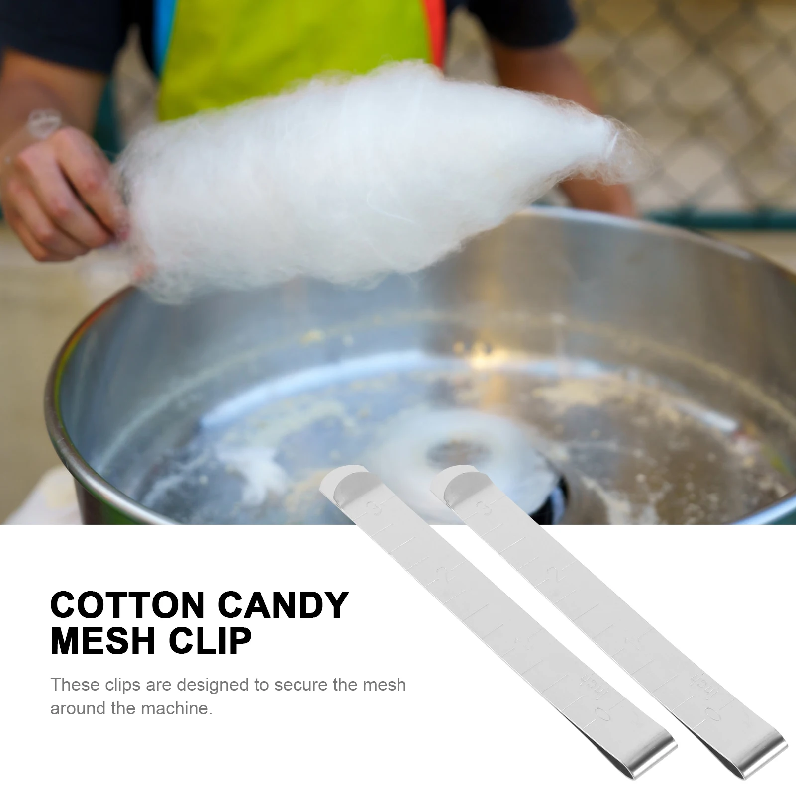 

10pcs Candy Machine Kit Stabilizer Clips Reusable Mesh Floss Parts Supplies Candy Clip Baking Mold Sugar Tools