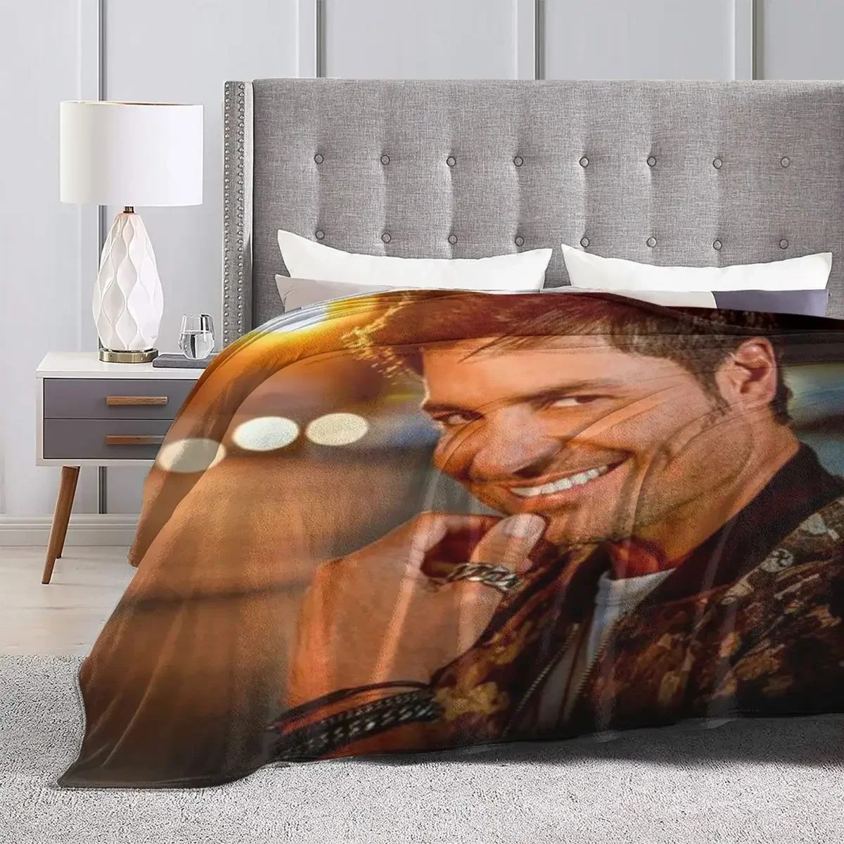 Puerto Rican Chayanne Blanket Pop Singer Travel Flannel Bedding Throws Warm Soft Couch Bed Design Bedspread Gift