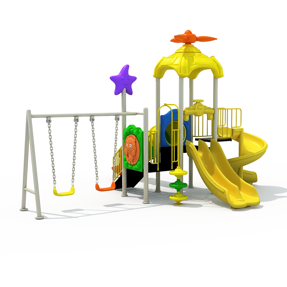 Boundless Playtime Medium-Sized 76 Pipes Kids Slides Outdoor Playground Equipment for Dynamic Play