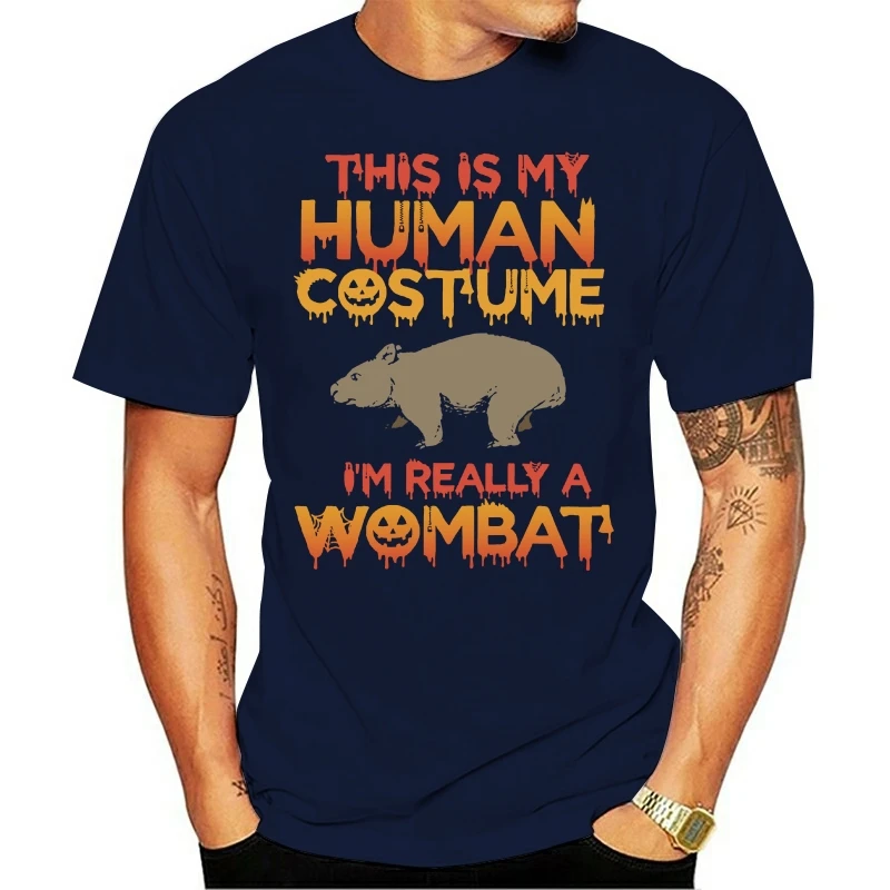 Men T Shirt Im Really A Wombat Halloween Shirt Hallo Women T-Shirt