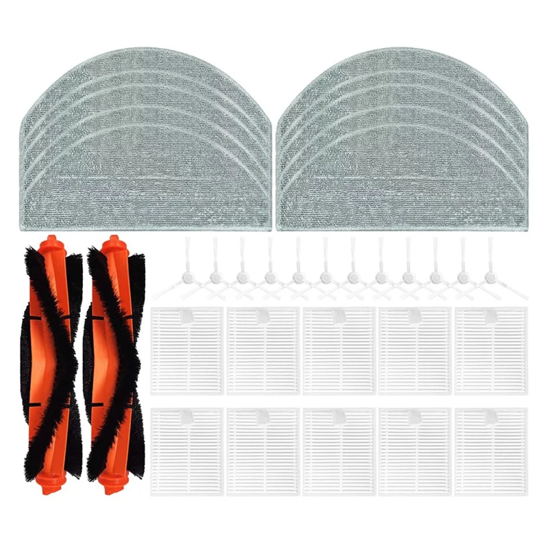 Per Xiaomi E10 E10C E12 B112 / Mijia 3C Plus C103 Robot aspirapolvere parti accessori spazzola laterale principale filtro Mop