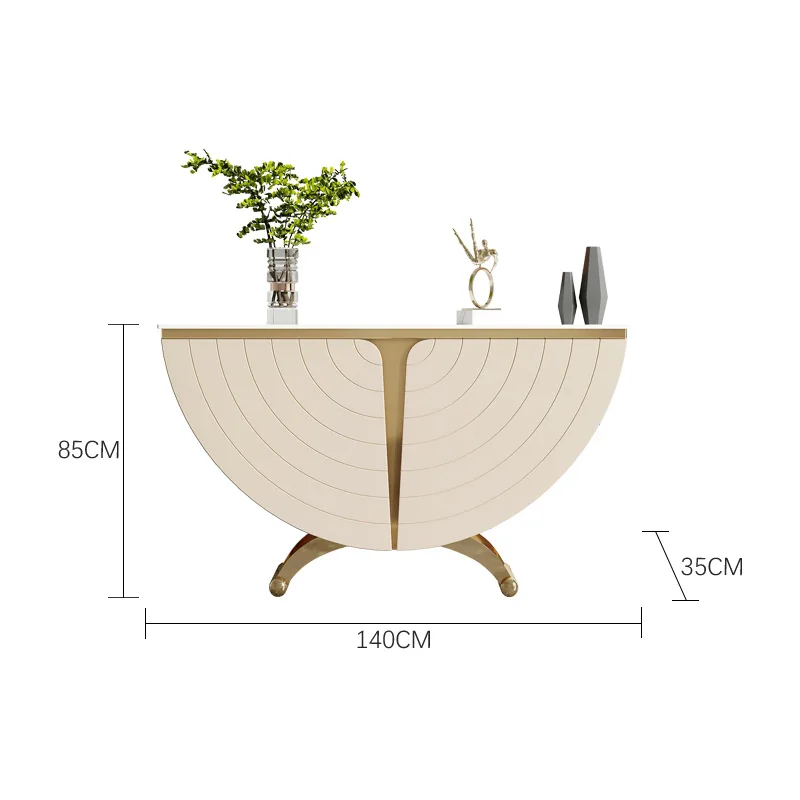 LH light luxury minimalist entrance modern simple living room aisle entrance table marble entrance table