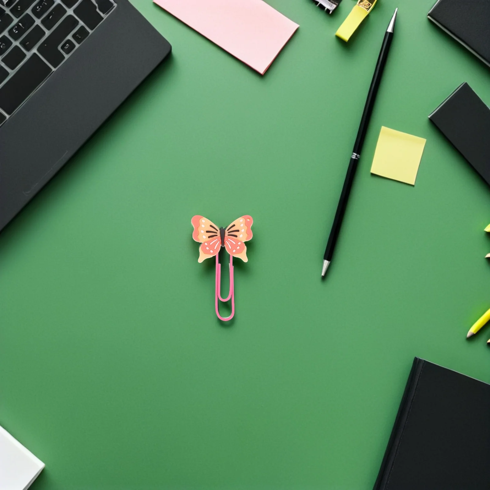 

30Pcs Butterfly Bookmark Clip Set Flexible PVC Metal Bookmarks for Journals Planners Page Holders Stationery Office Supplies