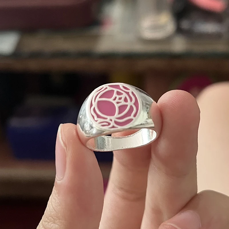 Anime Tenjo Utena Cosplay Ring Unisex verstellbare Öffnung Paar Ringe Schmuck Zubehör Geschenke