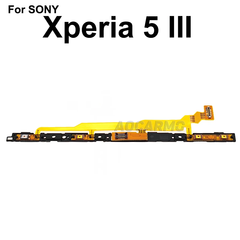 Aocarmo For Sony Xperia 5 III / X5iii 5G Mark3 XQ-BQ72 Power Button On/Off Volume Camera Switch Flex Cable Replacement Part