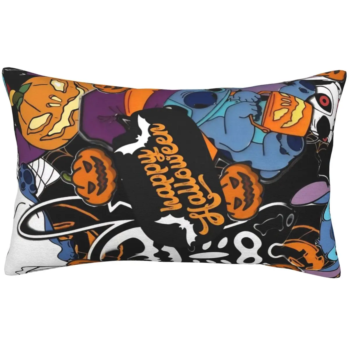 

S-Stitch мультфильм Хэллоуин наволочки двустороннее постельное белье для детей и взрослых двусторонние наволочки 20x30 дюймов для кровати