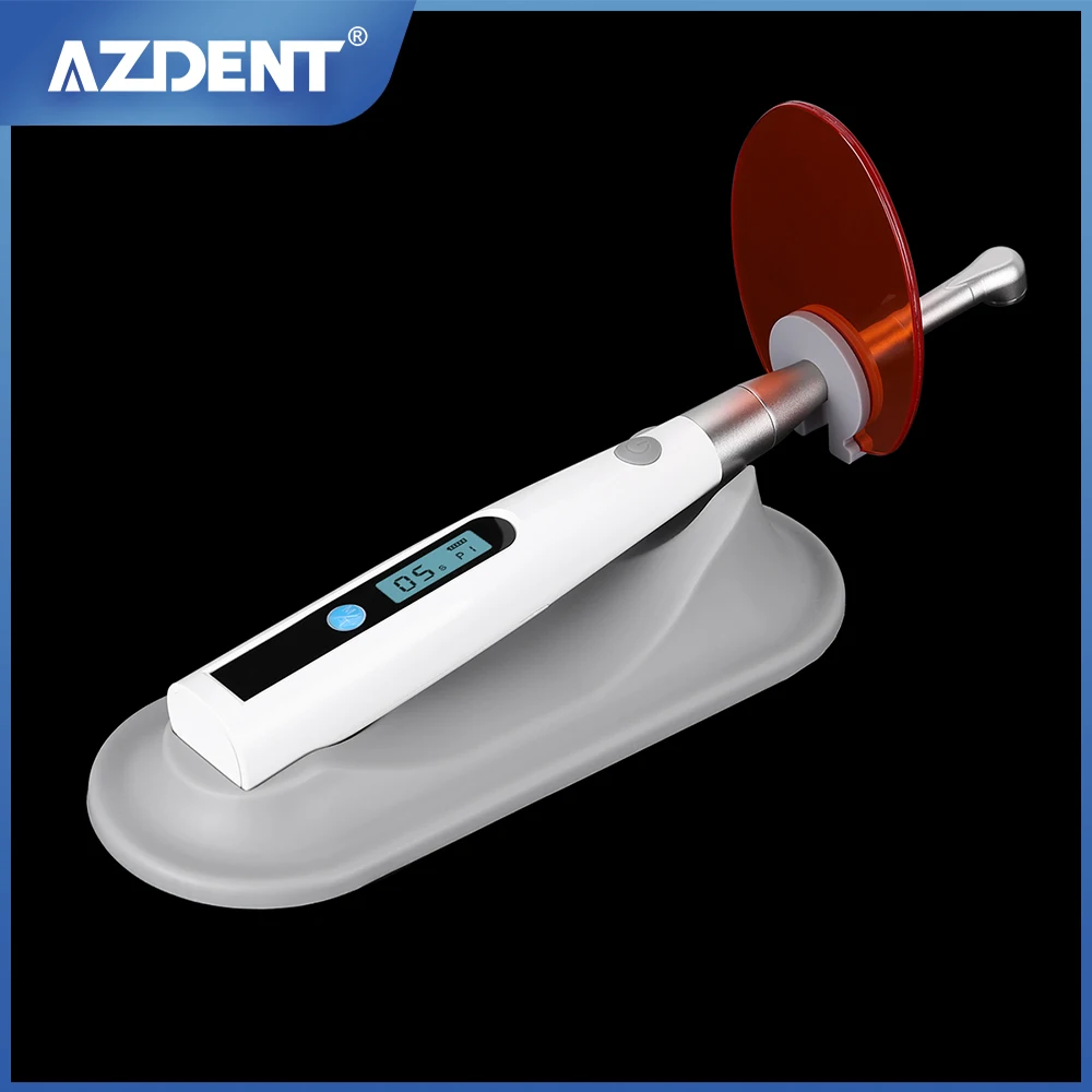 AZDENT Стоматологическая светодиодная лампа для отверждения, беспроводная лампа для лечения 1 секунды, 800-1400 МВт/см2, стоматологическое оборудование AZDENT Стоматологическая светодиодная лампа для отверждения, беспроводная лампа для лечения 1 секунды, 800-1400 МВт/см2, стоматологическое оборудование