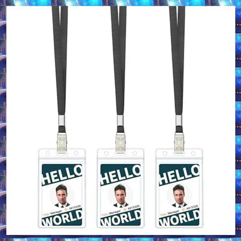 2025 3Pack Retractable Badge Reel With Swivel Alligator Clip Heavy Duty Retractable Keychain With Stainless Steel Spring Coil Du