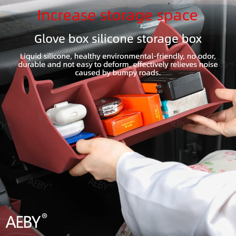 For Jetour T2 Glove box storage box divider insert tray,Passenger storage box partition,Partition storage,interior accessories