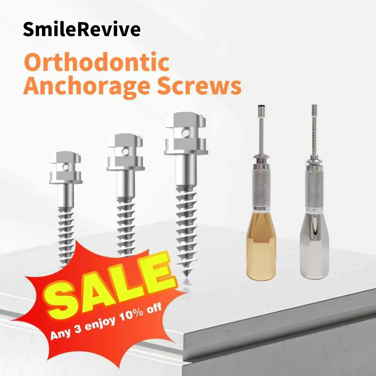 

Анкерные винты для стоматологических ортодонтических имплантатов ‌ Временное анкерное устройство, мини-винтовая отвертка, ручки