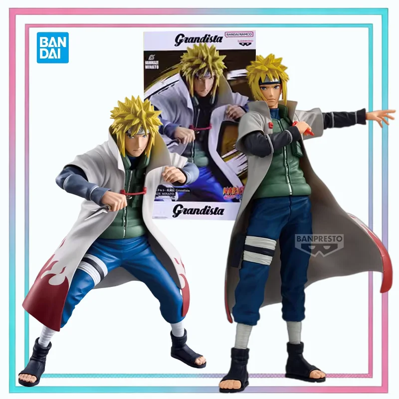 

Bandai Original Grandista Naruto Namikaze Minato Ninjutsu Zoukei Retsuden Anime Action Figure Model Hobbies Collection Boy Gift