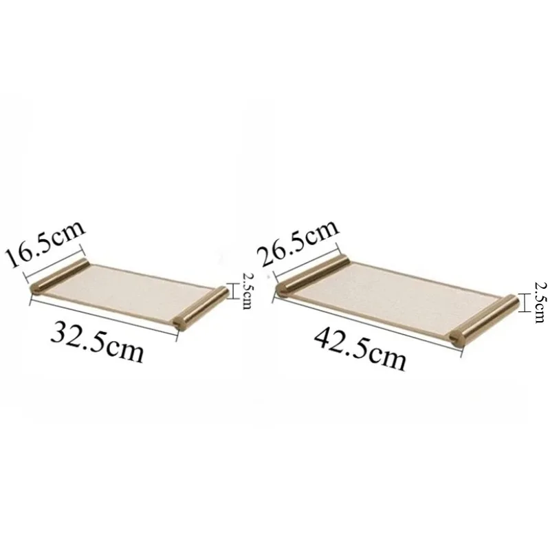 Luxury Tray Modern Centerpiece Trays Pretty Plate Metal Table Decoration Trays Decorative Plates Aesthetic Home Decorations