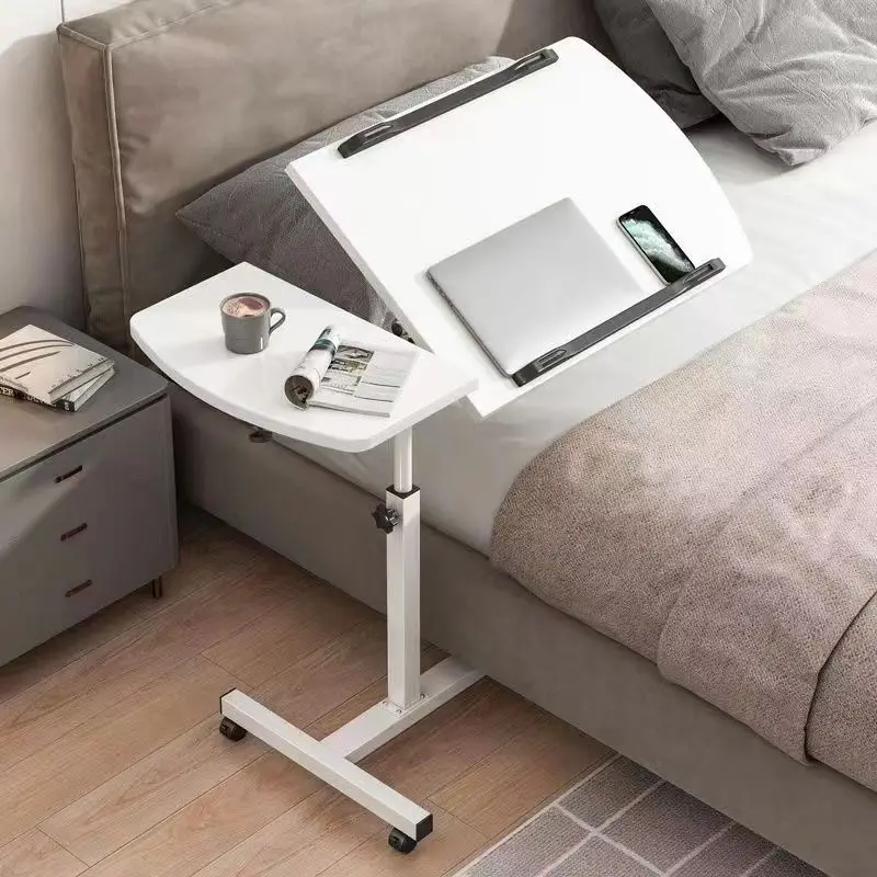 Portable Bedside Table Laptop Desk Adjustable Adjustable Table Folding Sofa Side Table Widened